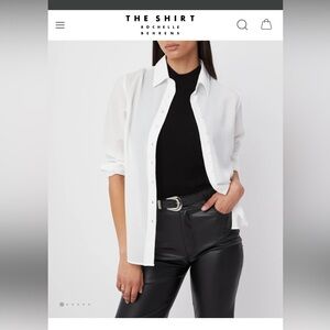 The Shirt by Rochelle Behrens White Button-Down Shirt
